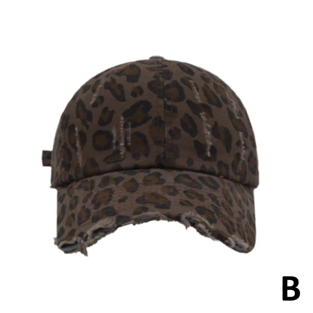 Unisex-Baseballkappen mit Leopardenmuster – Frühling/Herbst – Outdoor-Accessoires – Verstellbare Freizeithüte – Sonnenschutz – Accessoires für Outdoor-Sportarten
