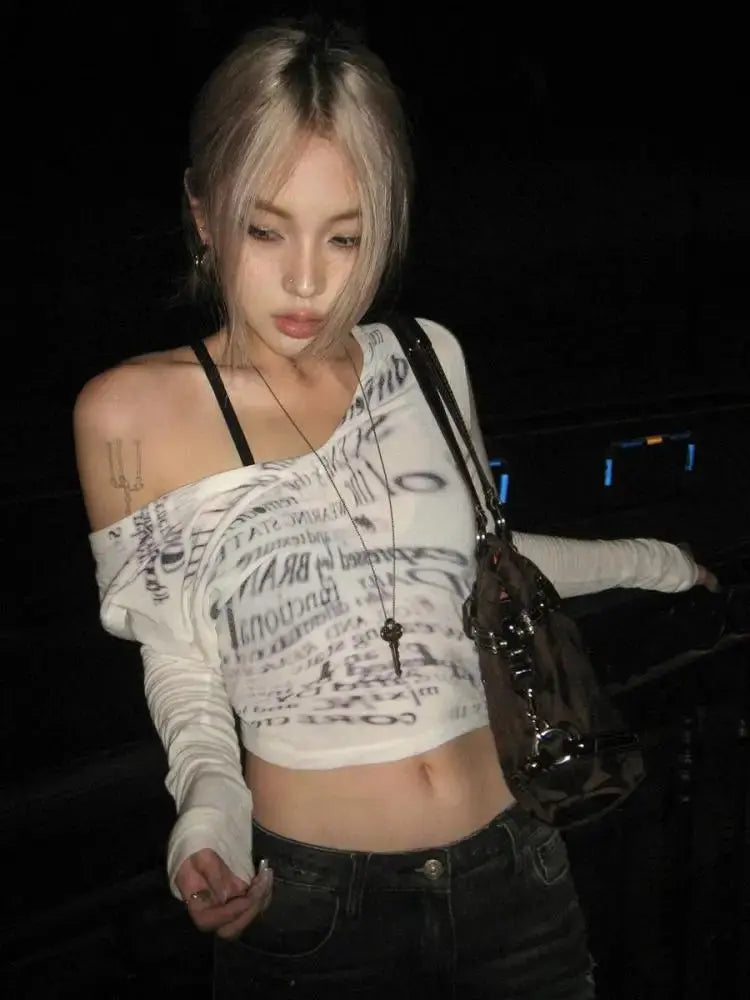 V Neck Top Y2k - DRACO COUTURE