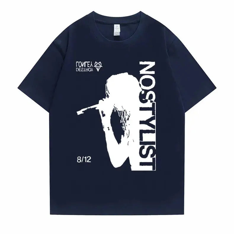 Destroy Lonely Graphic T Shirts Rare Opium Concert Playboi Carti Ken Carson Tshirt Men Women Hip Hop Vintage Oversized T-shirts - DRACO COUTURE