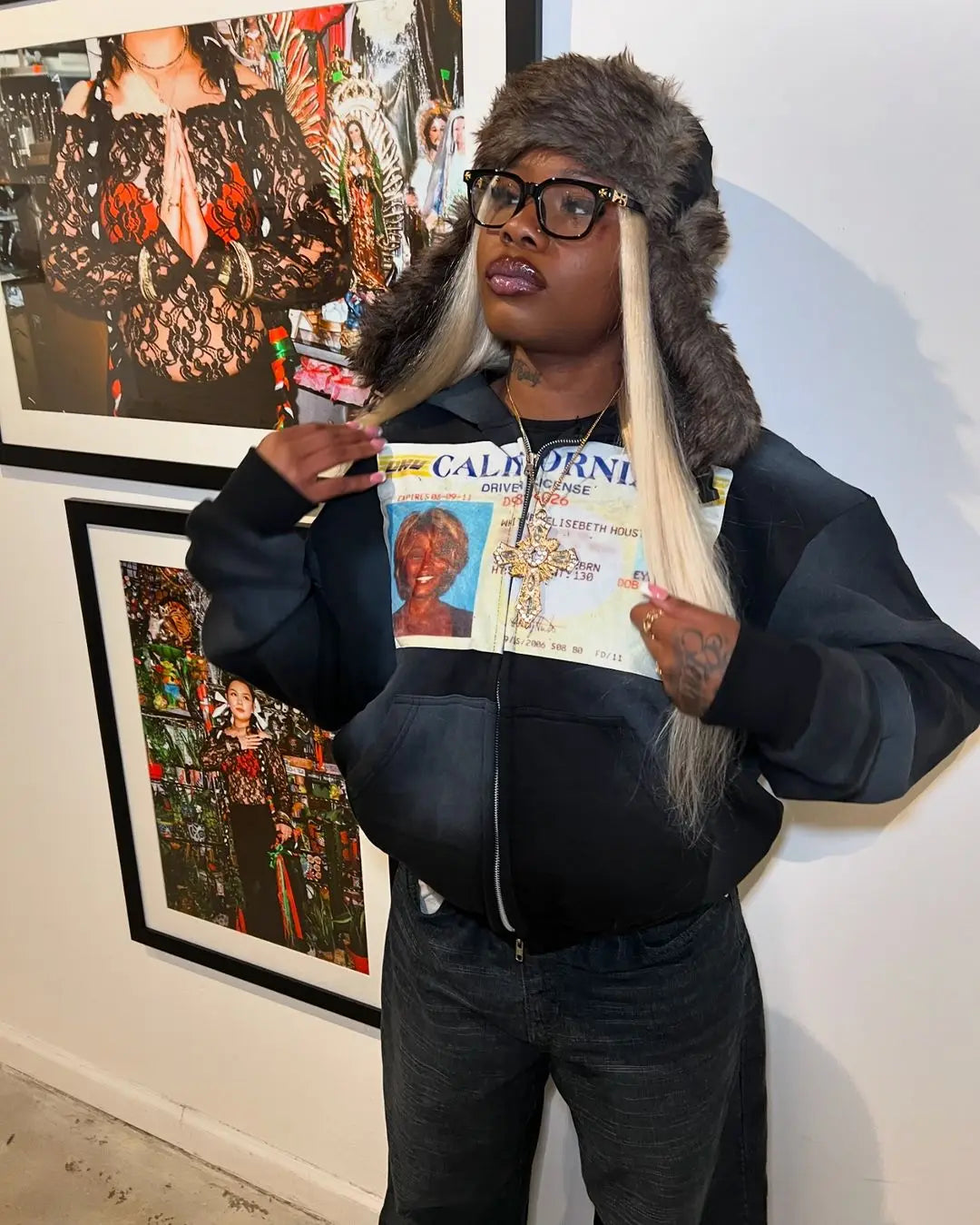 Weißes Sweatshirt „USA“