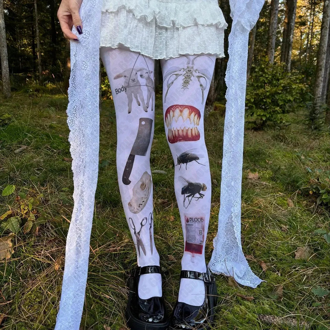 Y2K Sockings Japanese - DRACO COUTURE