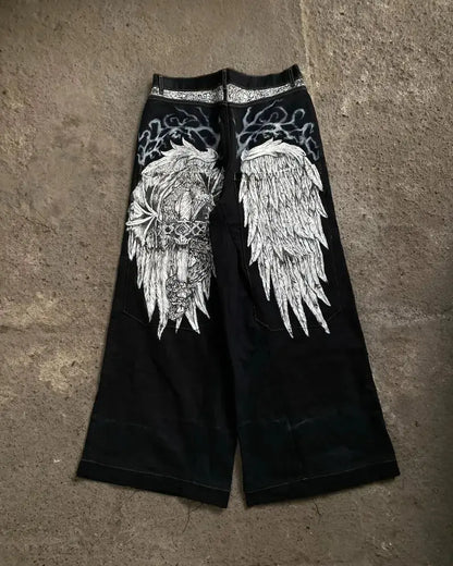 Pants Y2K Wings Loose - DRACO COUTURE