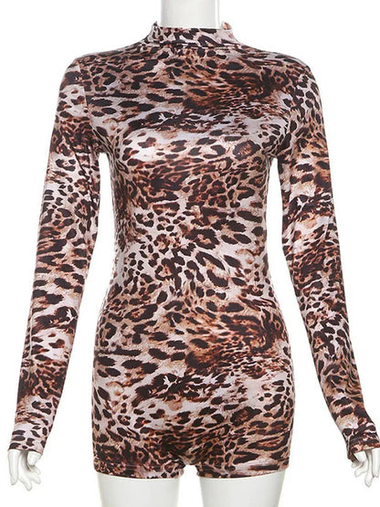 Sexy Spielanzüge mit Leopardenmuster