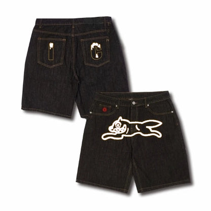 Y2K denim shorts