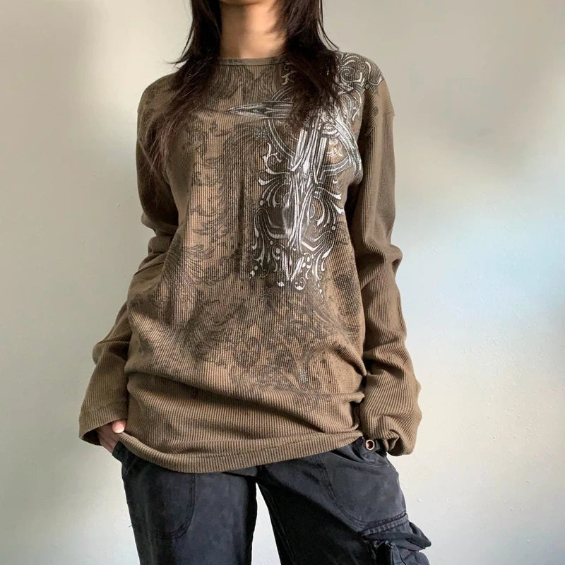 2000s Grunge Women Shirt