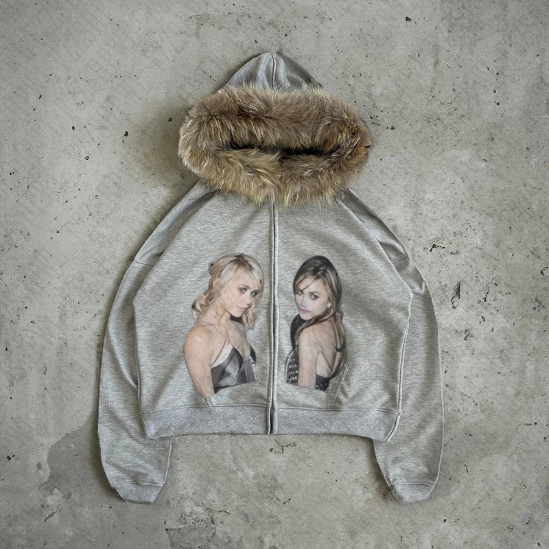 Y2K Zip up Hoodie