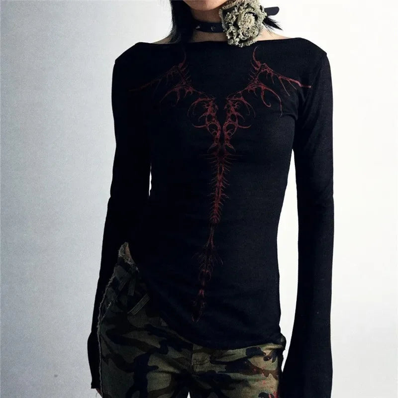 2000s Grunge Women Shirt