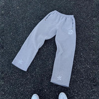 Classic Retro Striped Casual Pants Cotton - DRACO COUTURE
