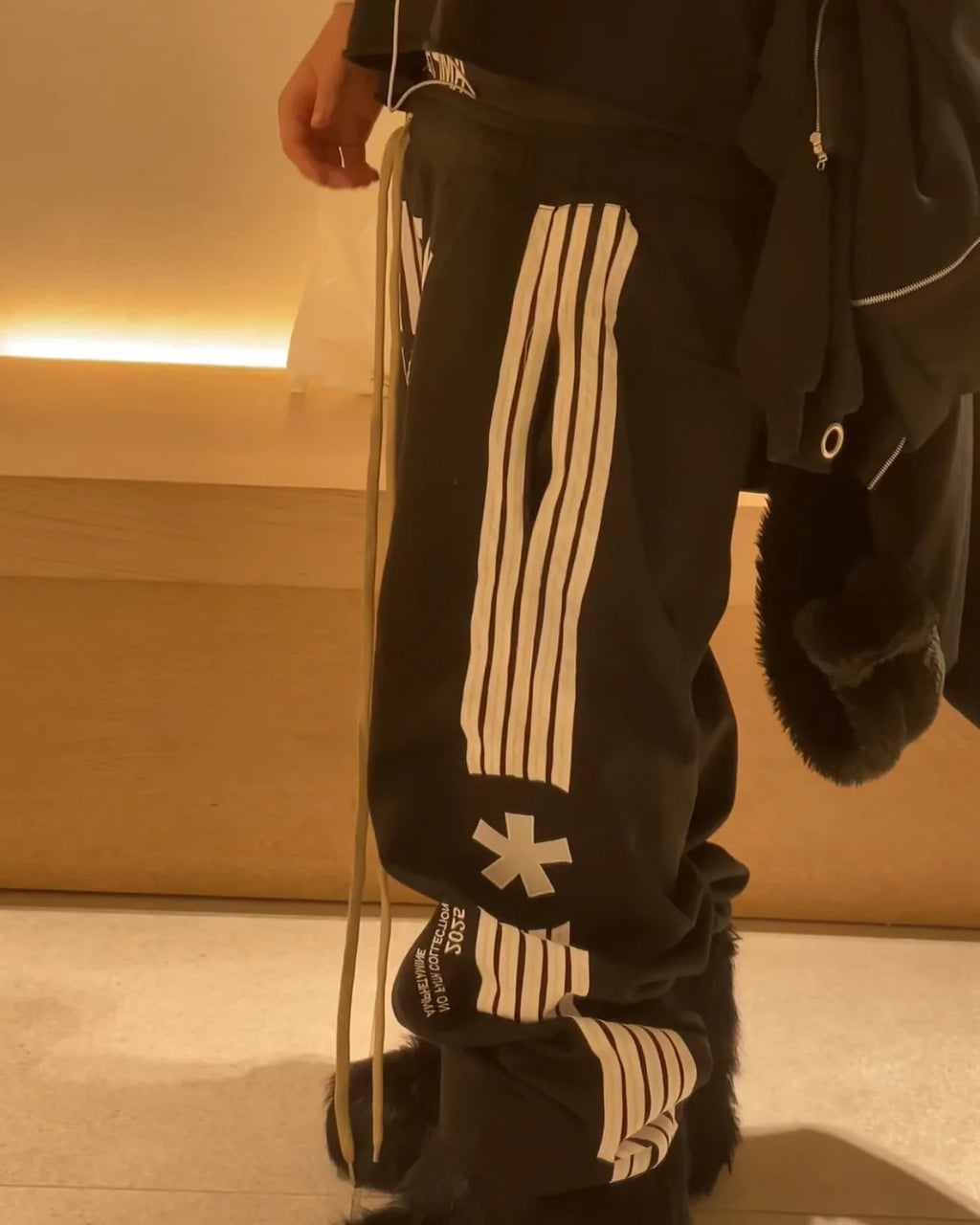 Y2K Gothic Stripe Pants Men