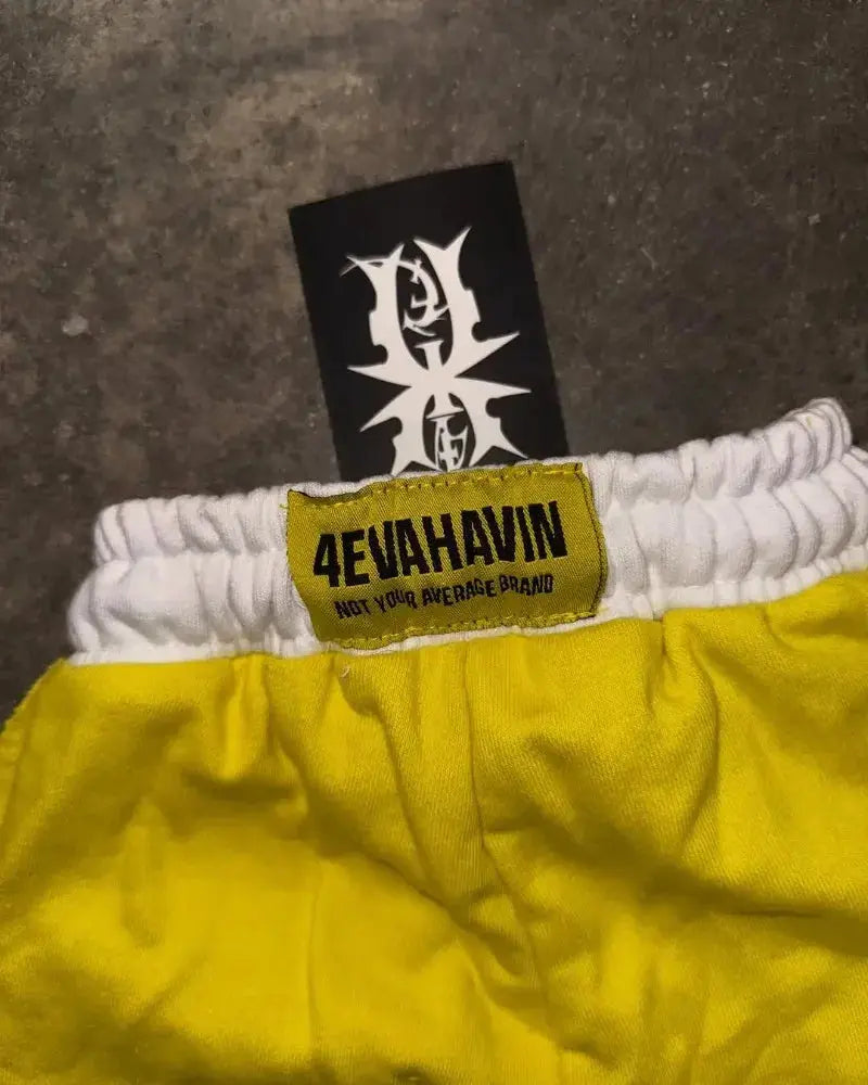 Yellow Cyber Y2K Shorts (4 kolory) - DRACO COUTURE