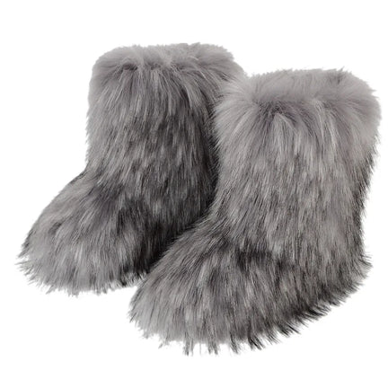 Fluffy Boots Buty Zimowe Damskie Y2K