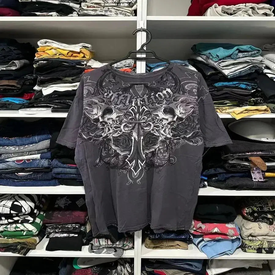 Y2K Affliction Long sleeved T shirt - DRACO COUTURE