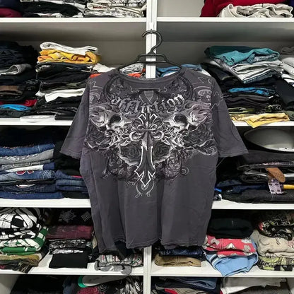Y2K Affliction Long sleeved T shirt - DRACO COUTURE