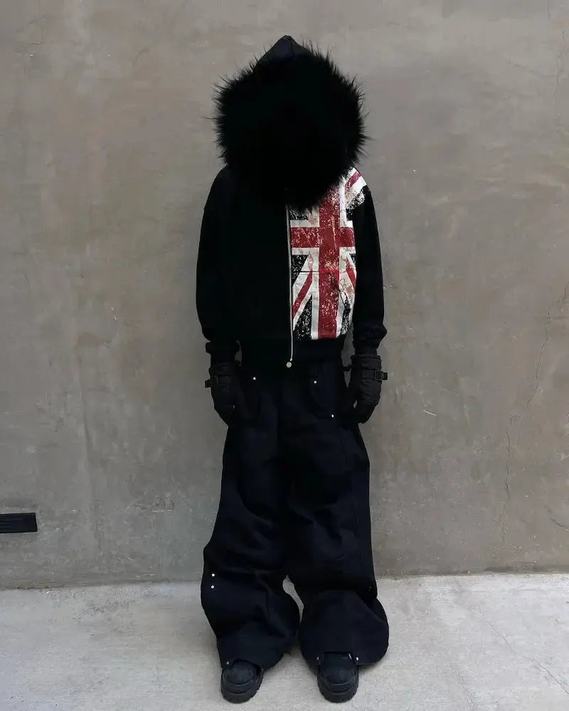 Black England Hoodie - DRACO COUTURE