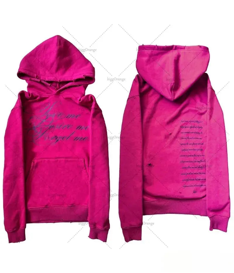 New Goth Harajuku Y2K Streetwear Vintage Clothing High Street Retro Letter Hoodie Men Hip Hop Casual Oversized Sweatshirt Women - DRACO COUTURE