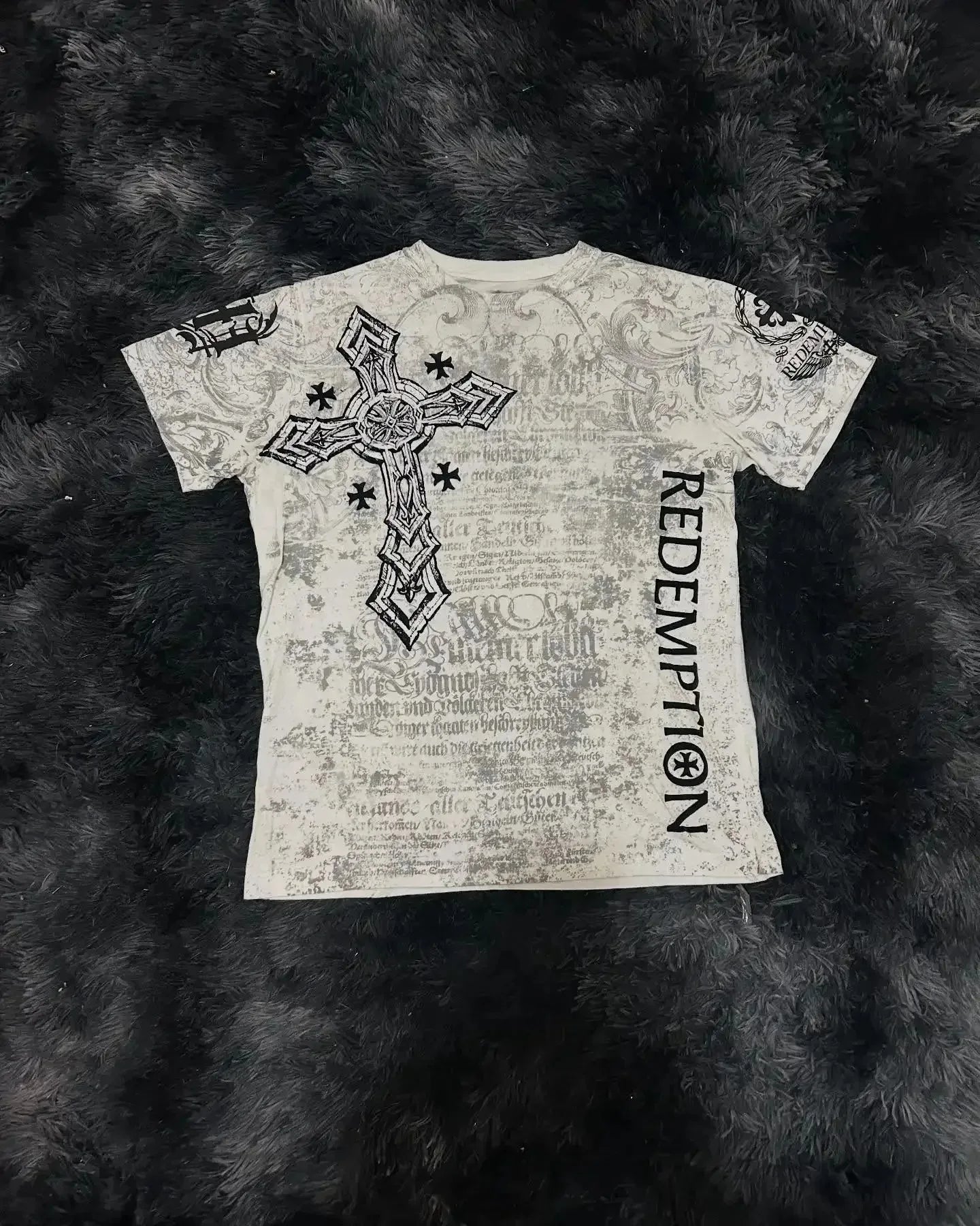 MMA Elite Y2K Gothic Skull Cross T-Shirts 