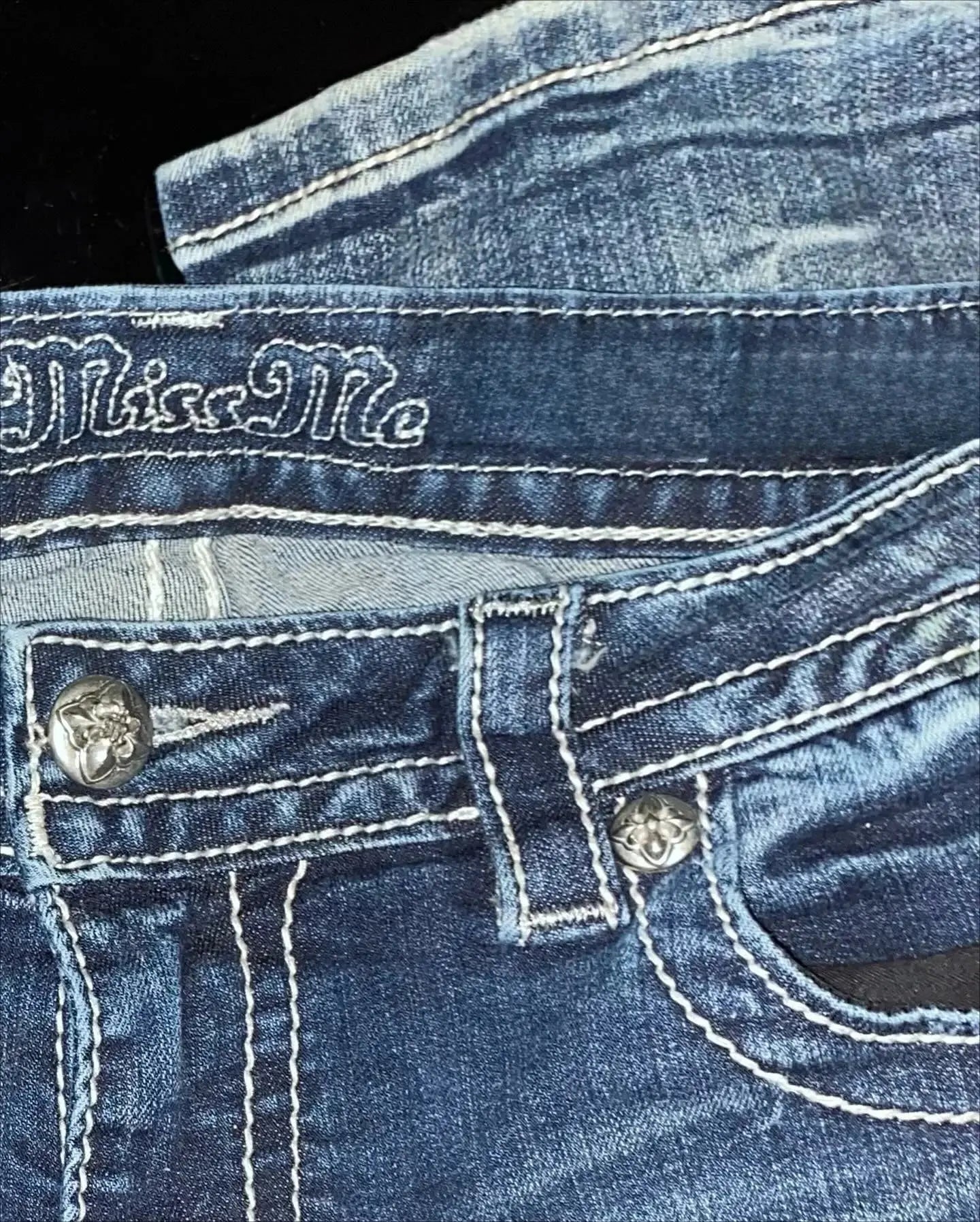 Y2K Embroidery Diamond Jeans Wings - DRACO COUTURE