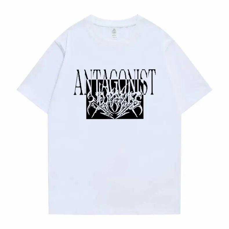 Rapper Playboi Carti Antagonist Tour Print Tshirt Men's Opium Gothic Hip Hop T-shirt Male Cozy Oversized Pure Cotton T Shirts - DRACO COUTURE
