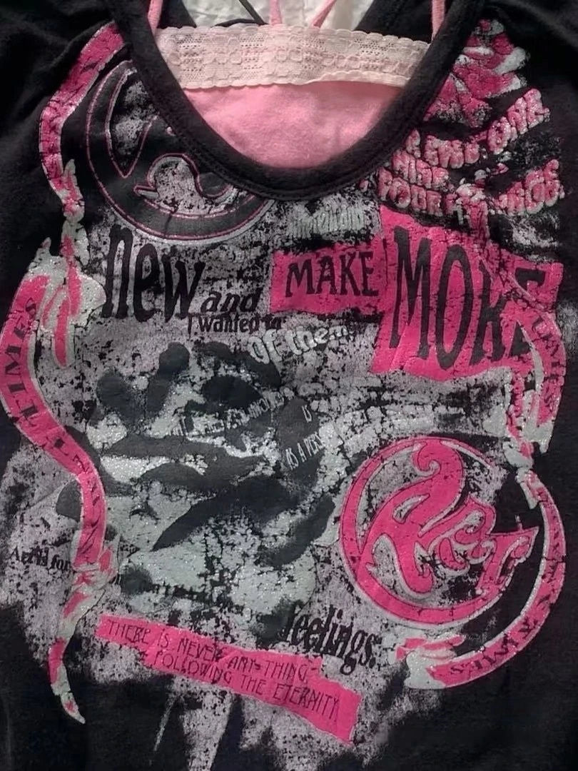 Y2K-Bluse für Damen