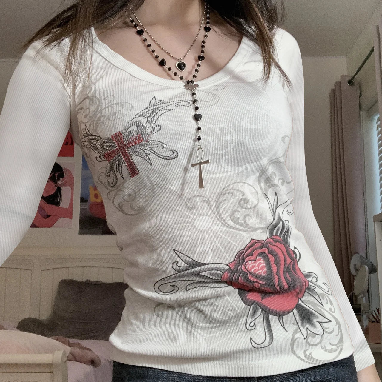 2000s Grunge Women Shirt