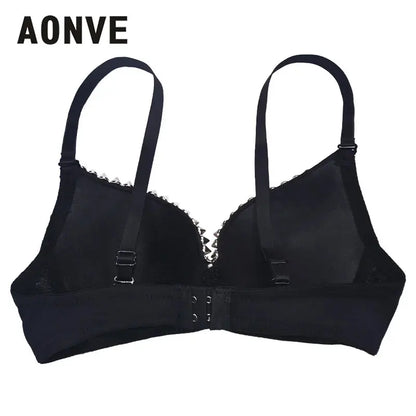 AONVE Newest Sexy Lingerie Sexy Women's Rhinestone Cover Bra Top Gold/Silver Plunge Wire Free Bralete Fashion Sequined Cover top - DRACO COUTURE