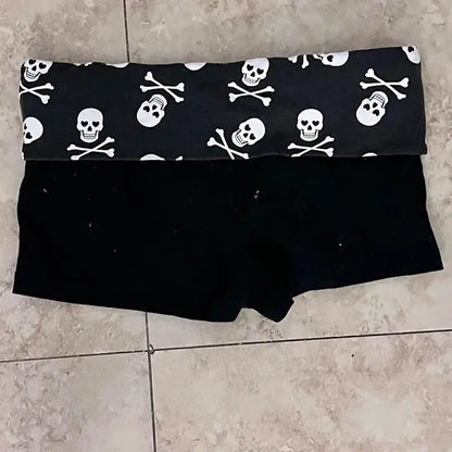 Y2K Shorts Harajuku Leopard Print Women Rock Gothic Retro Pants Hip Hop Streetwear Spice Girls Hot pants Punk Sexy Trousers - DRACO COUTURE