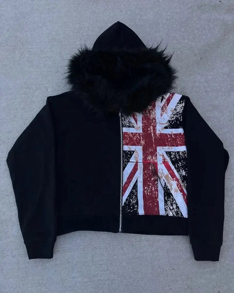 Black England Hoodie - DRACO COUTURE