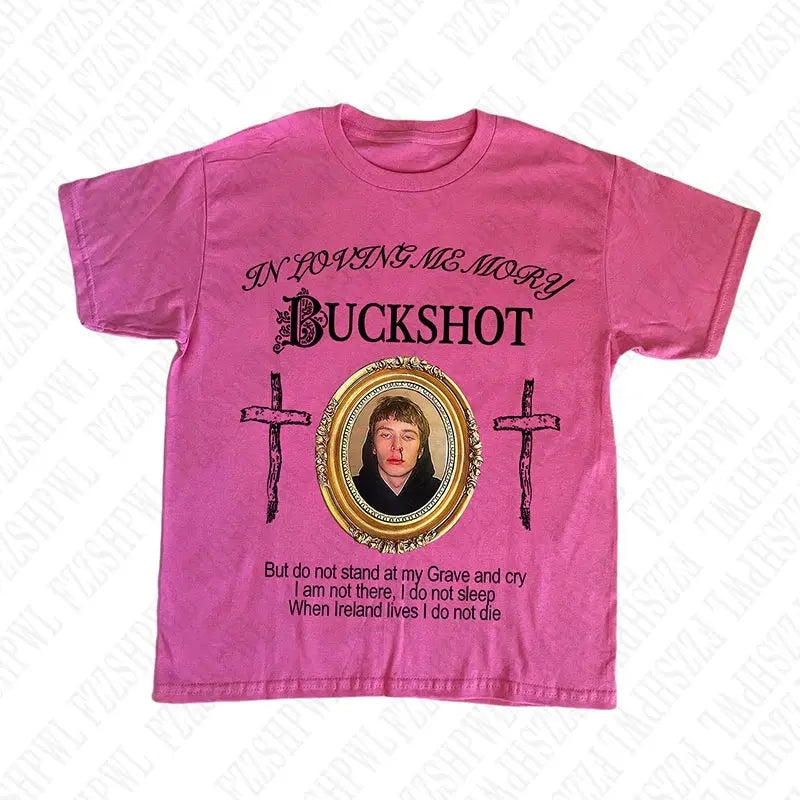 Vintage High Street Rock Short Sleeve T-Shirt Hip Hop Harajuku Y2K Casual Punk Streetwear Gothic print O-Neck Cotton Men's Tops - DRACO COUTURE