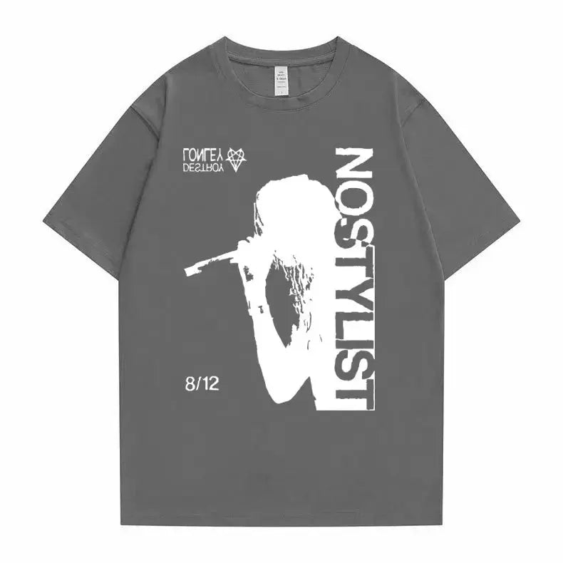 Destroy Lonely Graphic T Shirts Rare Opium Concert Playboi Carti Ken Carson Tshirt Men Women Hip Hop Vintage Oversized T-shirts - DRACO COUTURE