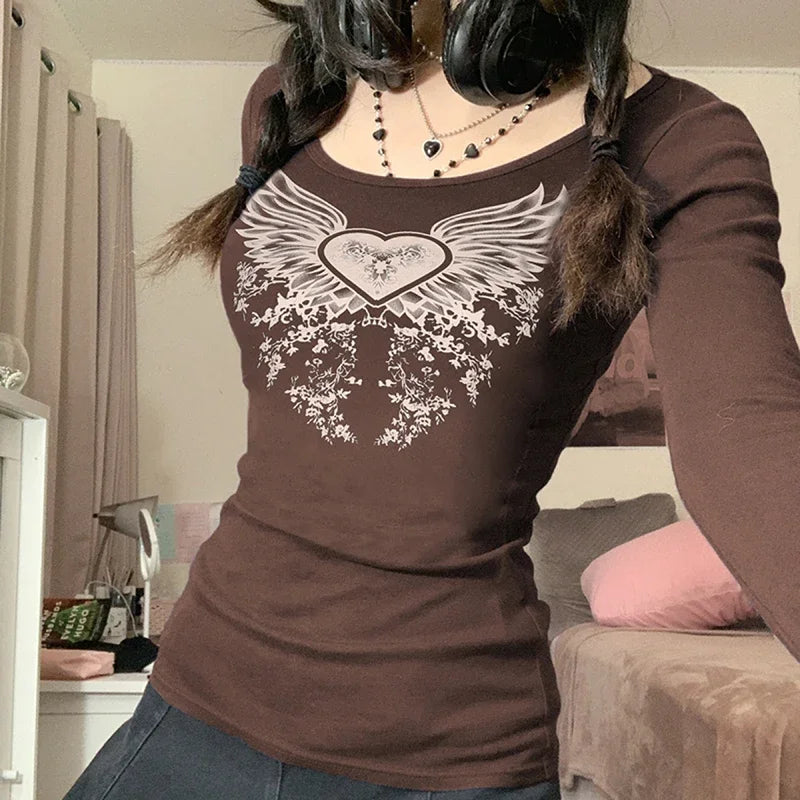 2000s Grunge Women Shirt