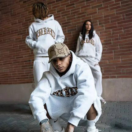 Y2K Leopard Sportswear Set 3pcs