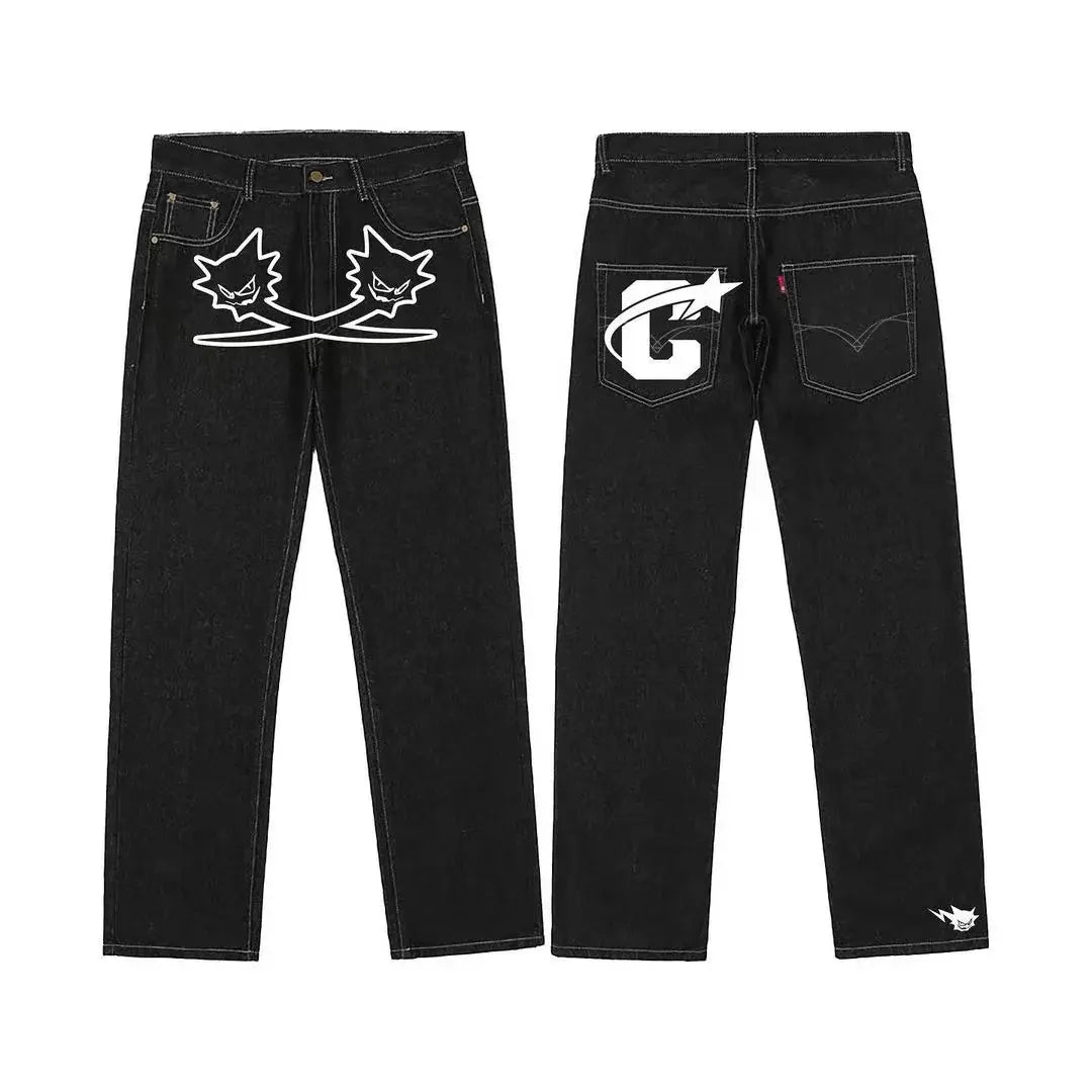 Y2k Jeans Men's Hip Hop style - DRACO COUTURE