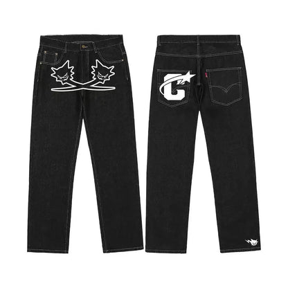 Y2k Jeans Men's Hip Hop style - DRACO COUTURE