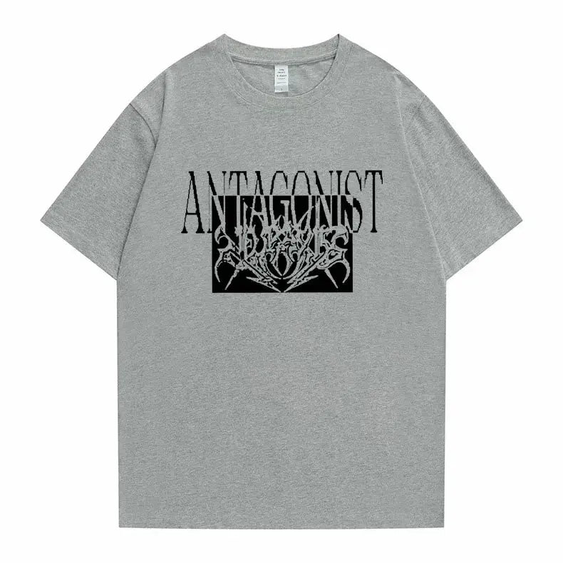 Rapper Playboi Carti Antagonist Tour Print Tshirt Men's Opium Gothic Hip Hop T-shirt Male Cozy Oversized Pure Cotton T Shirts - DRACO COUTURE