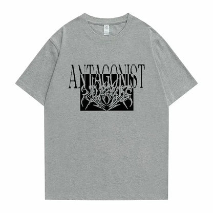 Rapper Playboi Carti Antagonist Tour Print Tshirt Men's Opium Gothic Hip Hop T-shirt Male Cozy Oversized Pure Cotton T Shirts - DRACO COUTURE