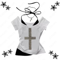 Y2k Crop Top Graphic - DRACO COUTURE