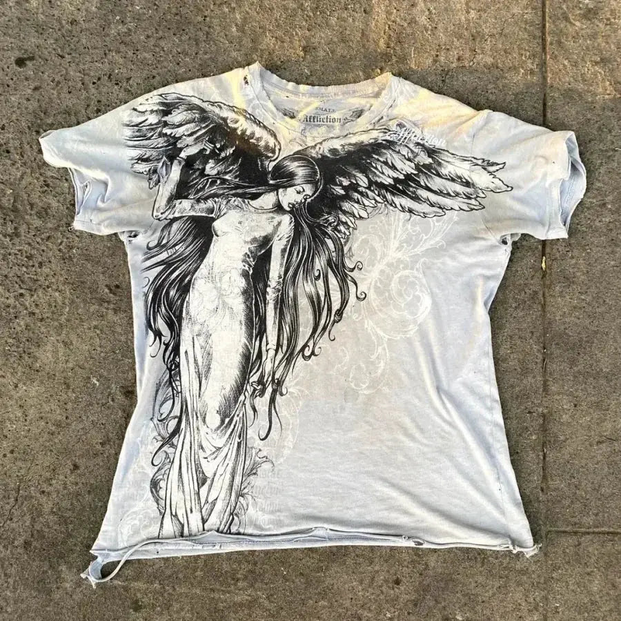 Y2K Affliction Long sleeved T shirt - DRACO COUTURE