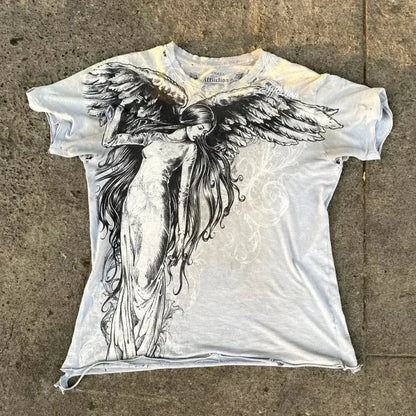 Y2K Affliction Long sleeved T shirt - DRACO COUTURE
