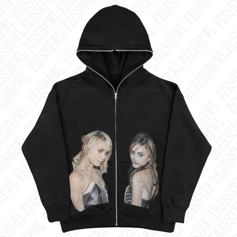 Y2K Zip up Hoodie