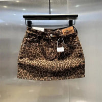 Leopard Skirt Y2K 2000s - DRACO COUTURE