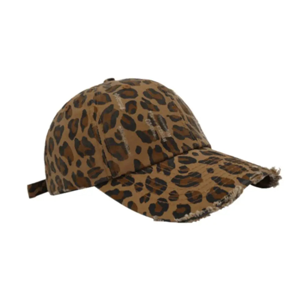 Unisex-Baseballkappen mit Leopardenmuster – Frühling/Herbst – Outdoor-Accessoires – Verstellbare Freizeithüte – Sonnenschutz – Accessoires für Outdoor-Sportarten