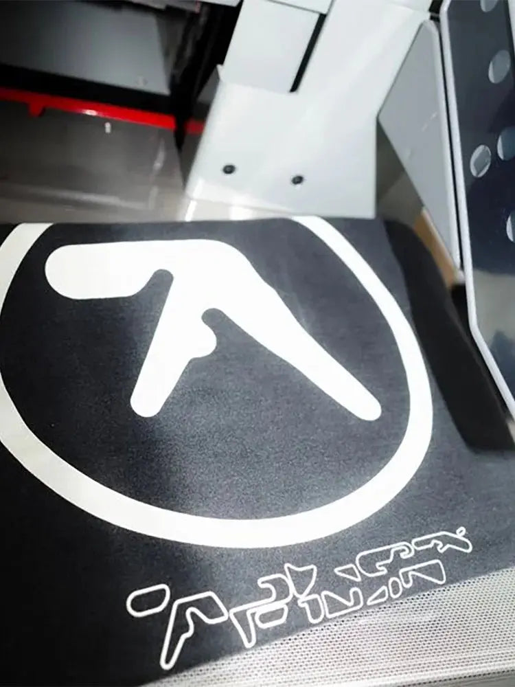 T-Shirt Aphex Twin Washed Black Print - DRACO COUTURE