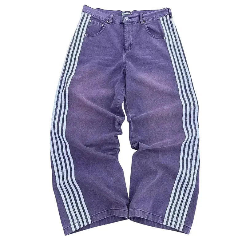 Baggy Jeans Stripes - DRACO COUTURE
