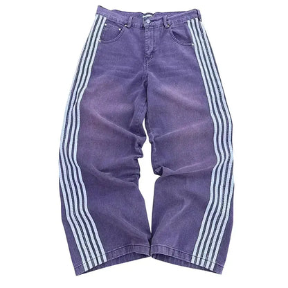 Baggy Jeans Stripes - DRACO COUTURE