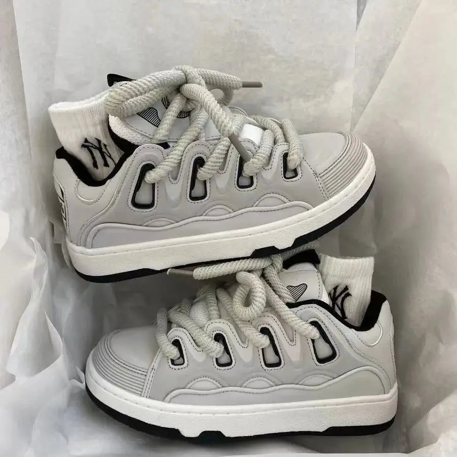 Women Luxury Zapatillas Deportivas Mujer Man Skateboard Bread Shoes Retro National Trend Sport Shoes Board Women Skate Sneakers - DRACO COUTURE