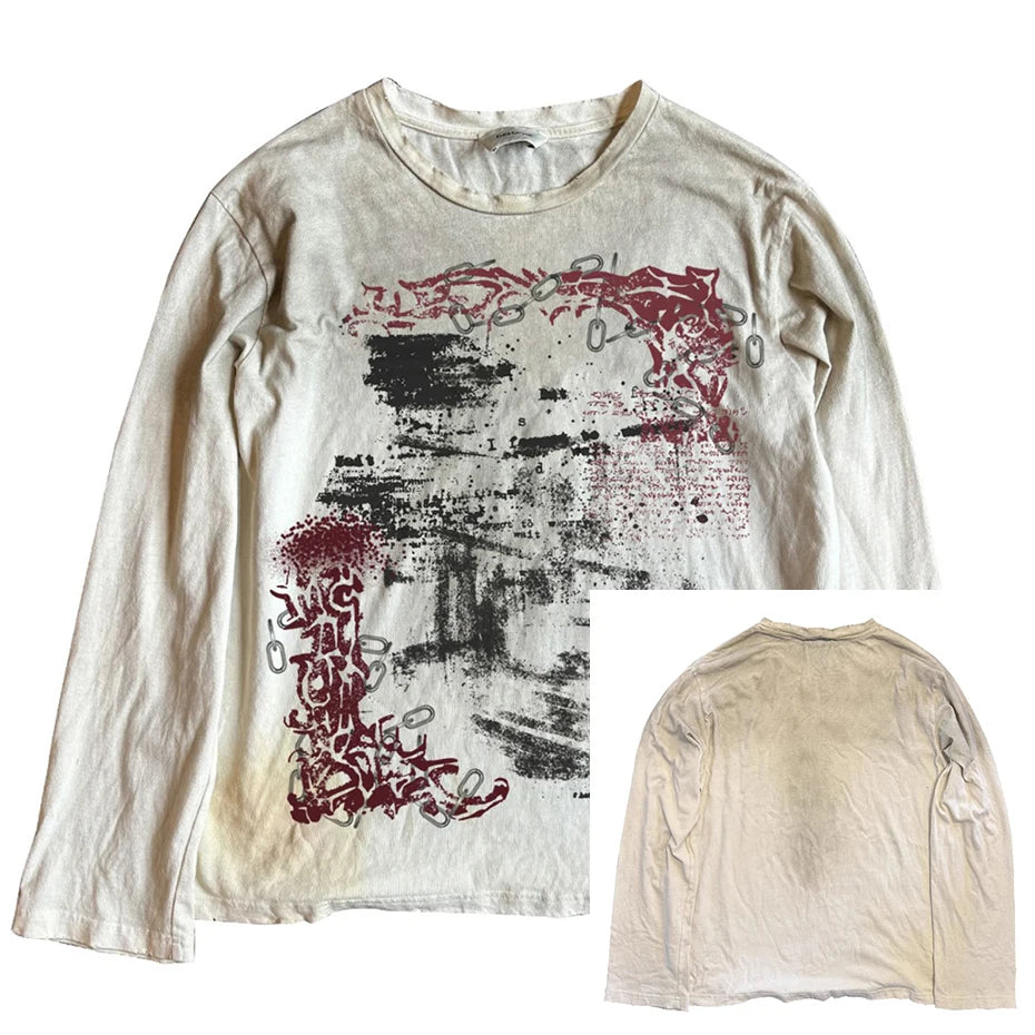 Vintage Oversized T-shirts Dark Gothic