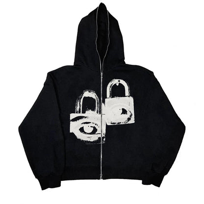 Y2K Zip up Hoodie
