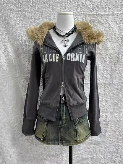 Wolf Zip Hoodie