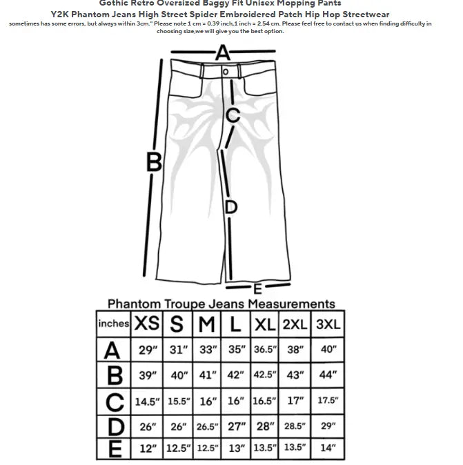 Y2K Gothic Loose Jeans - DRACO COUTURE