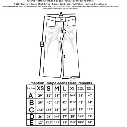 Y2K Gothic Loose Jeans - DRACO COUTURE